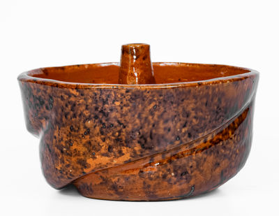 JOHN BELL / WAYNESBORO Redware Cake Mold, c1850-80
