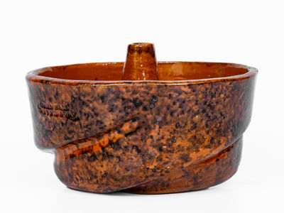 JOHN BELL / WAYNESBORO Redware Cake Mold, c1850-80