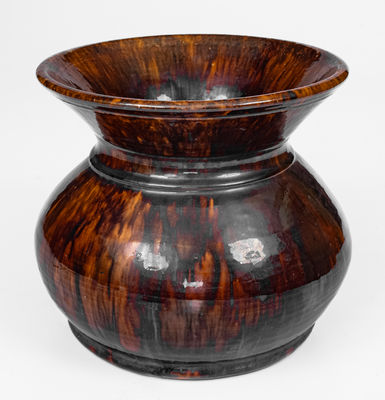 JOHN BELL, Waynesboro, PA Redware Cuspidor, c1840-80