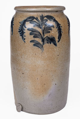 1 Gal. Stoneware Jar with Floral Decoration, Baltimore, MD, circa 1820