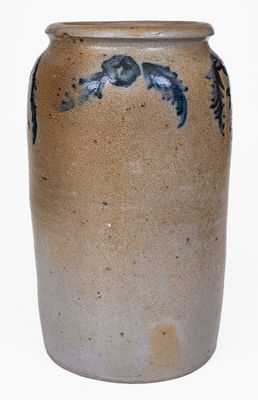 1 Gal. Stoneware Jar with Floral Decoration, Baltimore, MD, circa 1820