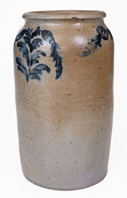 1 Gal. Stoneware Jar with Floral Decoration, Baltimore, MD, circa 1820