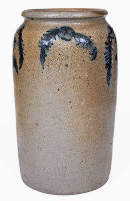 1 Gal. Stoneware Jar with Floral Decoration, Baltimore, MD, circa 1820
