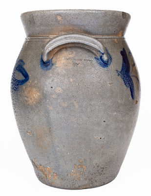 Rare Large-Sized SOLOMON BELL (Winchester or Strasburg, VA) Stoneware Jar