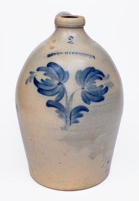 2 Gal. MOYER / HARRISBURG, PA Stoneware Jug, c1858-61