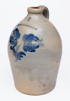 2 Gal. MOYER / HARRISBURG, PA Stoneware Jug, c1858-61
