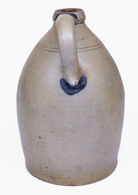 2 Gal. COWDEN & WILCOX / HARRISBURG, PA Stoneware Jug w/ Floral Decoration