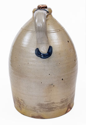 3 Gal. COWDEN & WILCOX / HARRISBURG, PA Stoneware Jug w/ Triple Floral Decoration