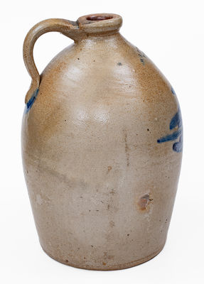 H. B. PFALTZGRAFF / YORK, PA Stoneware Jug w/ Floral Decoration