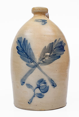 Rare 3 Gal. PFALTZGRAFF & CO. / YORK, PA Stoneware Jug, c1855-80