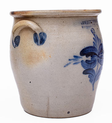 2 Gal. COWDEN & WILCOX / HARRISBURG, PA Stoneware Jar, c1865