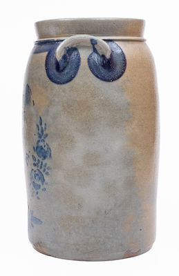 Scarce A. CONRAD / NEW GENEVA / FAYETTE CO., PA Stoneware Stenciled Eagle Churn