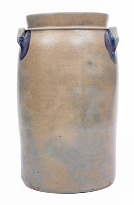 Scarce A. CONRAD / NEW GENEVA / FAYETTE CO., PA Stoneware Stenciled Eagle Churn