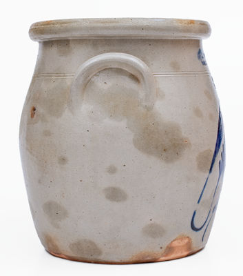 3 Gal. F. B. NORTON & CO. / WORCESTER, MASS. Stoneware Jar w/ Parrot Decoration