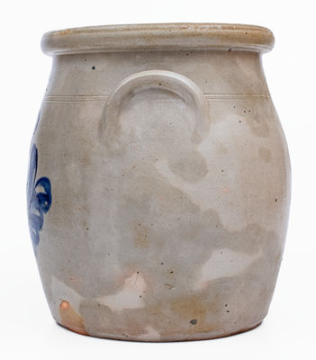 3 Gal. F. B. NORTON & CO. / WORCESTER, MASS. Stoneware Jar w/ Parrot Decoration