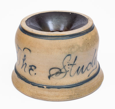 Unusual Large-Sized Spittoon Inscribed 