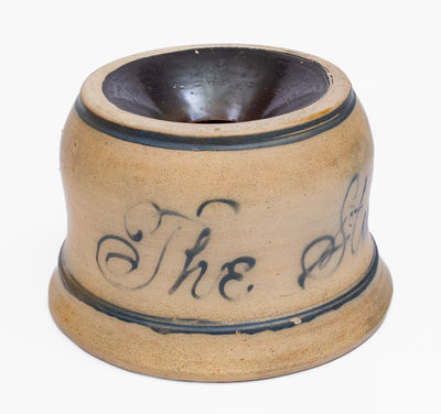 Unusual Large-Sized Spittoon Inscribed