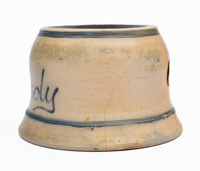 Unusual Large-Sized Spittoon Inscribed 