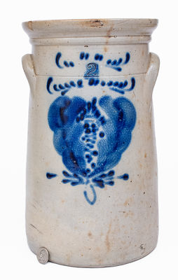 Stoneware Churn attrib. Somerset Potters Works, Massachusetts, c1870