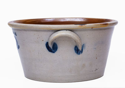 Rare CLARK & FOX, Athens, NY Stoneware Bowl, c1829-38