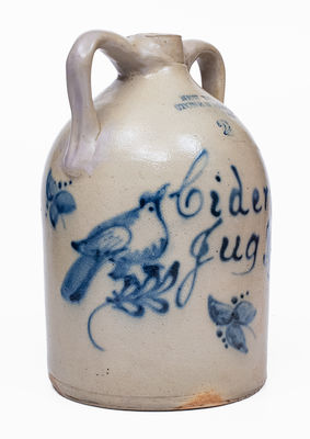 Exceptional Gallupville, NY Advertising Cider Jug by NEW YORK STONEWARE CO. / FORT EDWARD