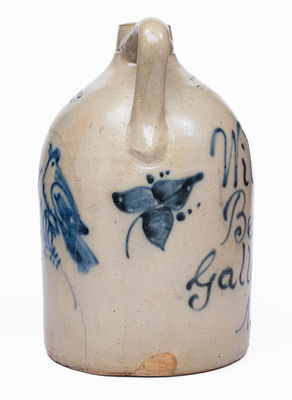 Exceptional Gallupville, NY Advertising Cider Jug by NEW YORK STONEWARE CO. / FORT EDWARD