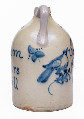 Exceptional Gallupville, NY Advertising Cider Jug by NEW YORK STONEWARE CO. / FORT EDWARD