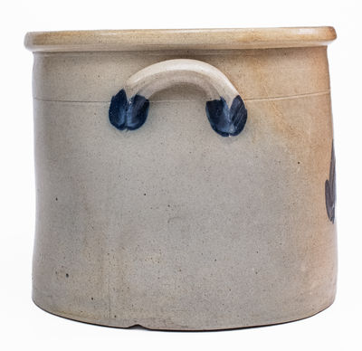 3 Gal. COWDEN & WILCOX / HARRISBURG, PA Stoneware Crock w/ Grapes Decoration