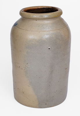 M. TYLER & CO. / ALBANY Stoneware Jar w/ Floral Decoration