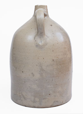 Scarce 4 Gal. F. T. WRIGHT & SON / TAUNTON, MASS. Stoneware Double Bird Jug