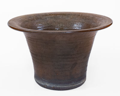 Extremely Rare POE & CO (Fayetteville, NC) Large Stoneware Flowerpot, circa 1890 s