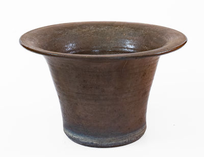 Extremely Rare POE & CO (Fayetteville, NC) Large Stoneware Flowerpot, circa 1890 s