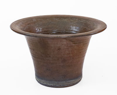 Extremely Rare POE & CO (Fayetteville, NC) Large Stoneware Flowerpot, circa 1890 s