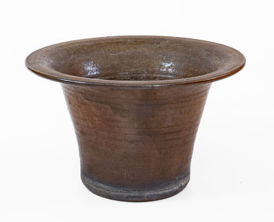 Extremely Rare POE & CO (Fayetteville, NC) Large Stoneware Flowerpot, circa 1890 s