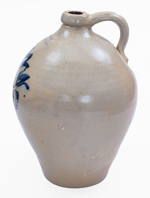 SMITH & BRICKNER / 221 WASHINGTON ST ALBANY, NY Stoneware Jug, c1845