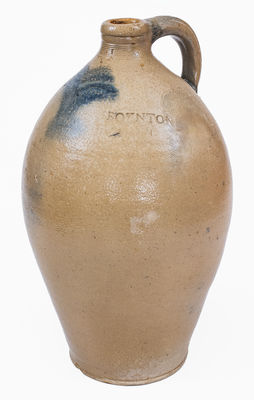 Scarce 2 Gal. BOYNTON Stoneware Jug, Albany, NY, c1815-20