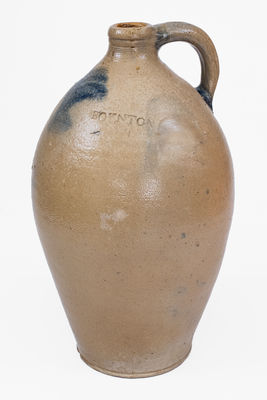 Scarce 2 Gal. BOYNTON Stoneware Jug, Albany, NY, c1815-20