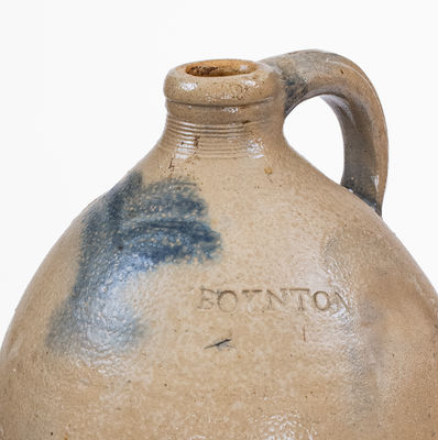 Scarce 2 Gal. BOYNTON Stoneware Jug, Albany, NY, c1815-20