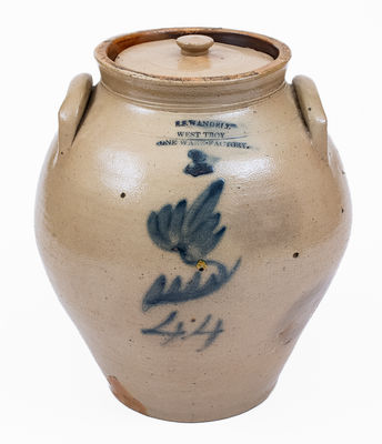 Extremely Rare S. S. WANDELL / WEST TROY / STONE WARE FACTORY Jar Dated