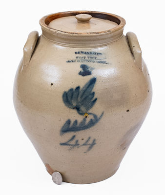 Extremely Rare S. S. WANDELL / WEST TROY / STONE WARE FACTORY Jar Dated 