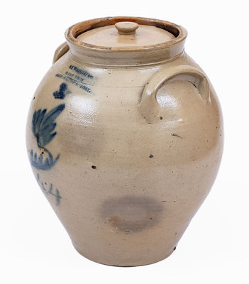 Extremely Rare S. S. WANDELL / WEST TROY / STONE WARE FACTORY Jar Dated