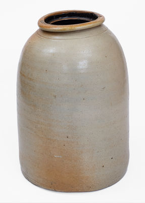 3 Gal. WM. E. WARNER / WEST TROY Stoneware Tobacco Jar