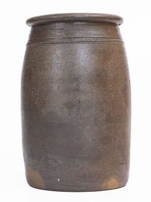 Rare Evans, West Virginia Stoneware Advertising Jar