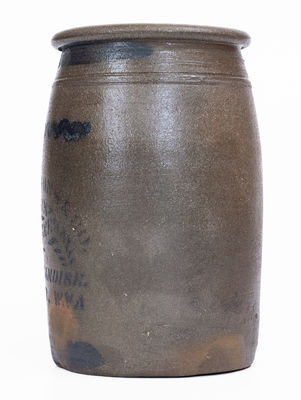 Rare Evans, West Virginia Stoneware Advertising Jar