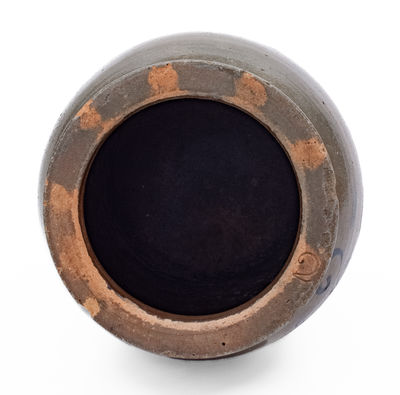 2 Gal. Pruntytown, WV Stoneware Jar w/ Floral Decoration, c1875