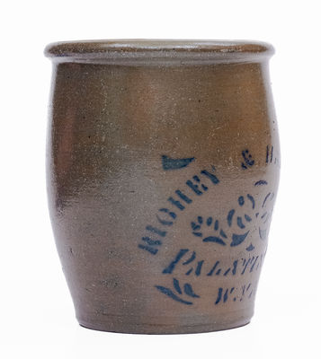 Half-Gallon RICHEY & HAMILTON / PALATINE, W. VA Stoneware Cream Jar