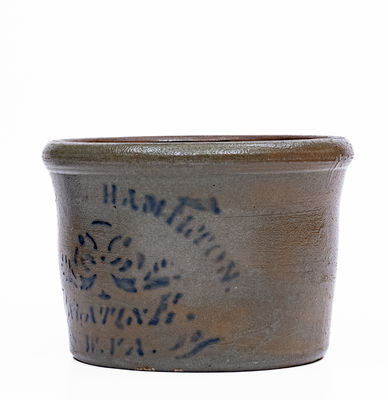 Rare RICHEY & HAMILTON / PALATINE, W. VA Stoneware Bowl