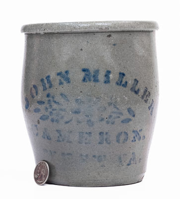 Rare Cameron, West Virginia Stoneware Advertising Jar