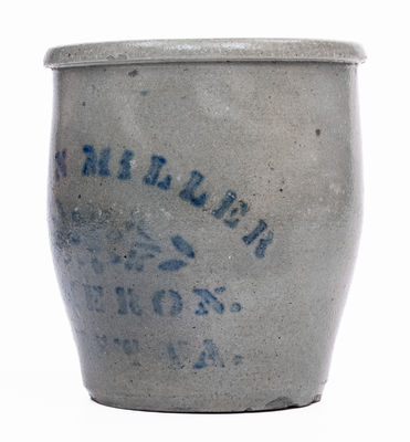 Rare Cameron, West Virginia Stoneware Advertising Jar