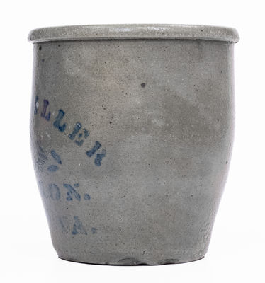 Rare Cameron, West Virginia Stoneware Advertising Jar